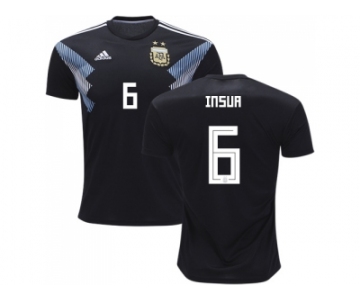 Argentina #6 Insua Away Soccer Country Jersey