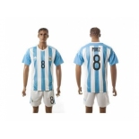 Argentina #8 Perez Home Soccer Country Jersey1