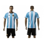 Argentina Blank Home Soccer Country Jersey