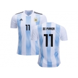 Argentina #11 Di Maria Home Kid Soccer Country Jersey