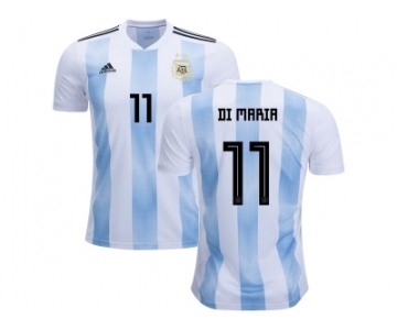 Argentina #11 Di Maria Home Kid Soccer Country Jersey