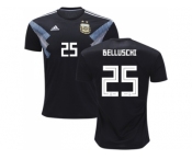 Argentina #25 Belluschi Away Kid Soccer Country Jersey