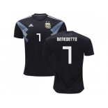 Argentina #7 Benedetto Away Kid Soccer Country Jersey