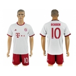 Bayern Munchen #10 Robben White Soccer Club Jersey