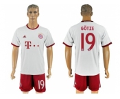 Bayern Munchen #19 Gotze White Soccer Club Jersey