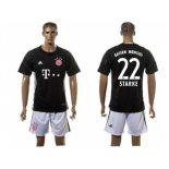 Bayern Munchen #22 Starke Goalkeeper Black Soccer Club Jersey