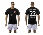 Bayern Munchen #22 Starke Goalkeeper Black Soccer Club Jersey