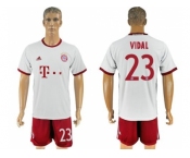 Bayern Munchen #23 Vidal White Soccer Club Jersey