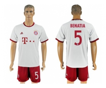 Bayern Munchen #5 Benatia White Soccer Club Jersey