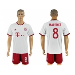 Bayern Munchen #8 Martinez White Soccer Club Jersey