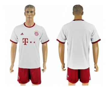 Bayern Munchen Blank White Soccer Club Jersey