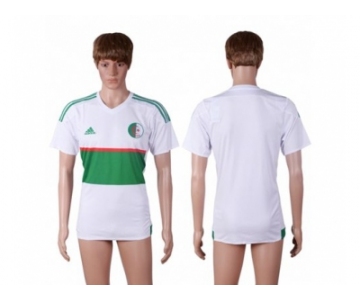 Algeria Blank White Home Soccer Country Jersey