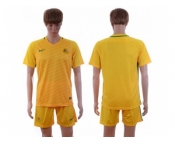 Australia Blank Home Soccer Country Jersey