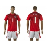 Austria #1 Ozcan Red Home Soccer Country Jersey