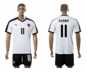 Austria #11 Harnik White Away Soccer Country Jersey