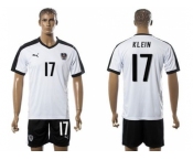 Austria #17 Klein White Away Soccer Country Jersey