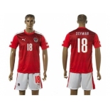 Austria #18 Schwab Red Home Soccer Country Jersey