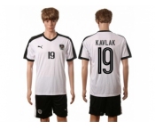 Austria #19 Kavlak White Away Soccer Country Jersey