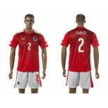 Austria #2 Garics Red Home Soccer Country Jersey