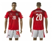 Austria #20 Sabitzer Red Home Soccer Country Jersey