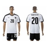 Austria #20 Sabitzer White Away Soccer Country Jersey