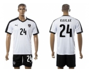 Austria #24 Kavlak White Away Soccer Country Jersey