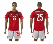 Austria #25 Ivanschitz Red Home Soccer Country Jersey