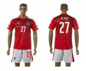 Austria #27 Alaba Red Home Soccer Country Jersey