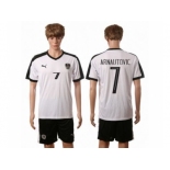 Austria #7 Arnautovic White Away Soccer Country Jersey