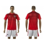 Austria Blank Red Home Soccer Country Jersey