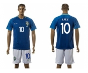 Brazil #10 Kaka Away Soccer Country Jersey1