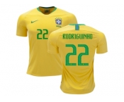 Brazil #22 Rodriguinho Home Soccer Country Jersey