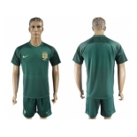 Brazil Blank Away Soccer Country Jersey1