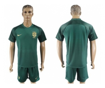 Brazil Blank Away Soccer Country Jersey1