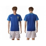 Brazil Blank Away Soccer Country Jersey2