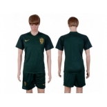 Brazil Blank Away Soccer Country Jersey