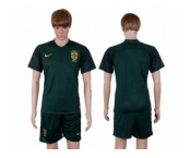 Brazil Blank Away Soccer Country Jersey