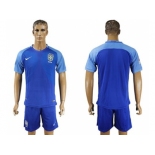 Brazil Blank Blue Soccer Country Jersey