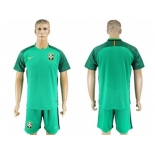 Brazil Blank Green Goalkeeper Soccer Country Jersey