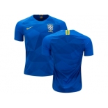 Brazil Blank Away Kid Soccer Country Jersey