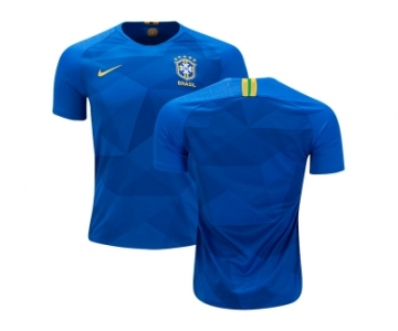 Brazil Blank Away Kid Soccer Country Jersey