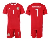 Wales #1 Hennessey Red Home Soccer Club Jersey