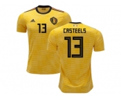 Belgium #13 Casteels Away Soccer Country Jersey