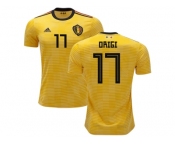 Belgium #17 Origi Away Soccer Country Jersey