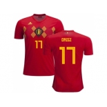 Belgium #17 Origi Red Soccer Country Jersey