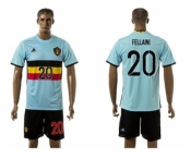 Belgium #20 Fellaini Away Soccer Country Jersey