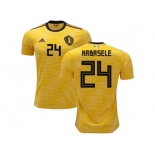 Belgium #24 Kabasele Away Soccer Country Jersey