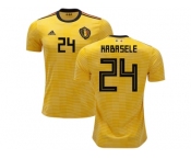 Belgium #24 Kabasele Away Soccer Country Jersey