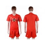 Belgium Blank Red Soccer Country Jersey