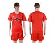 Belgium Blank Red Soccer Country Jersey